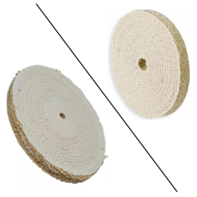 Roda Rebolo Disco Polimento Sisal Agressivo 150x13mm PoliMax