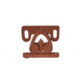 Fecho rolete para moveis nylon marrom 008013041