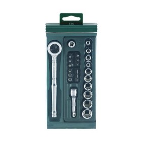 Jogo soquete estriado 1/4" 25 peças ST09206SJ