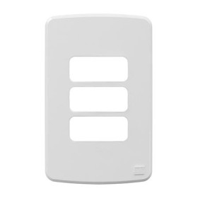 Compose placa branca 4 x 2" 3 posto 13207485