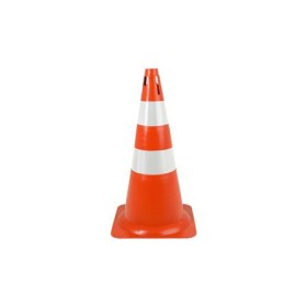 Cone sinalização flexível laranja/branco 70 cm WPS1910