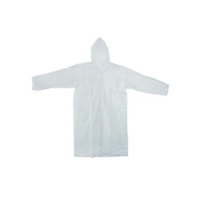 Capa de chuva PVC descartável transparente
