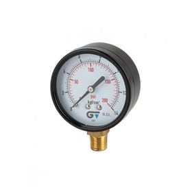 Manômetro para gás acetileno vertical 8,0Kg