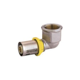 Cotovelo de prensar fêmea 1/2" x 16 mm 28125040