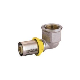 Cotovelo de prensar fêmea 3/4" x 20 mm 28125044