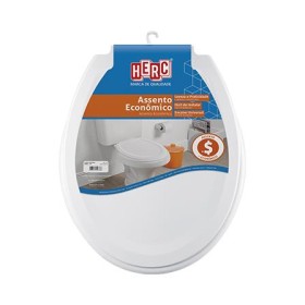 Assento sanitário econômico cinza/rosa 3176