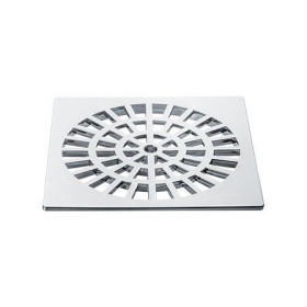 Grelha quadrada cromada 150 mm 3671