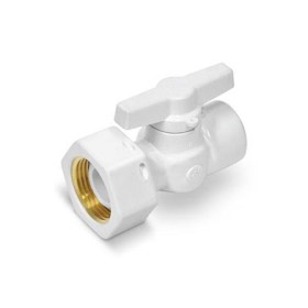 Registro esfera PVC branco 3/4"