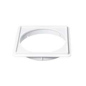 Porta grelha quadrada branca 150 mm 0947