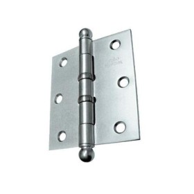 Dobradiça cromada 3" com anel 028504 - União Mundial