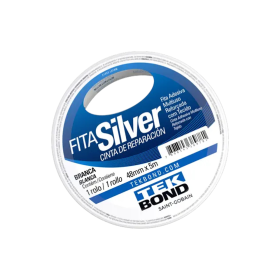 Fita Silver Multiuso Reforçada Branca 48mmx5m Tekbond