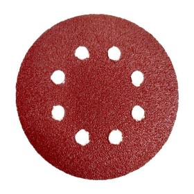 Disco Lixa Pluma Vermelho 125mm 5" 40 8 furos Bestfer