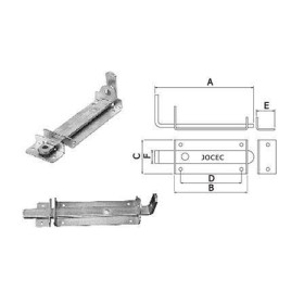 Trinco chato 050 x 145/200 mm Nº 6 130105
