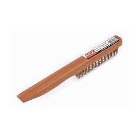 Escova de aço madeira 3 fieiras com cabo 280 x 24 mm 415300