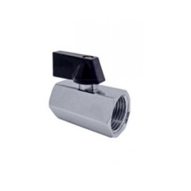 Válvula esfera mini fêmea-fêmea 1/4" 339602