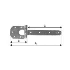 Dobradiça ferradura 45 cm Nº 5 - PILOFER
