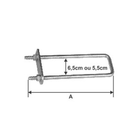 Grampo para madeiramento completo 1/2" x 50 cm - PILOFER