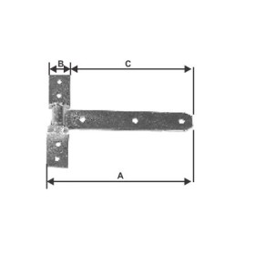 Dobradiça Baia 2 hastes Nº 4 - PILOFER