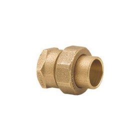 União rígido cobre soldável 28 x 1" BSP com anel e bolsa 33