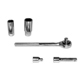 Jogo de chave vela com catraca 04 peças