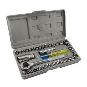 Jogo de soquete com catraca 3/8" 39 peças W-50