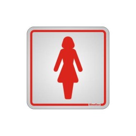 Placa sinalização alumínio 15 x 15 120AD "Mulher/Women"