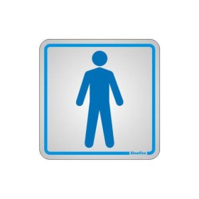 Placa sinalização alumínio 15 x 15 120AC "Homem/Men"