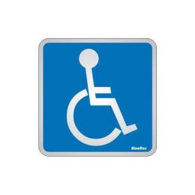 Placa sinalização alumínio 15 x 15 120AM "Acessibilidade"