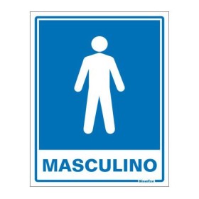 Placa sinalização PVC 15 x 20 200AD "Masculino"