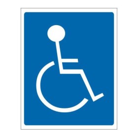 Placa sinalização PVC 15 x 20 200AI "Acessibilidade"