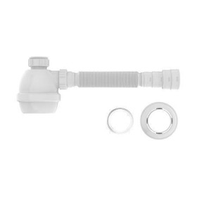 Sifão copo com sanfona universal branco 31301