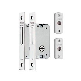 Fechadura auxiliar quadrada inox 1003