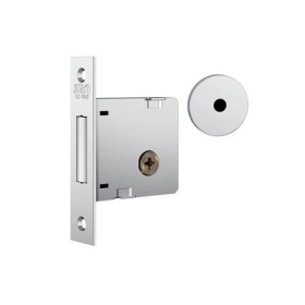 Fechadura auxiliar redonda inox 1004