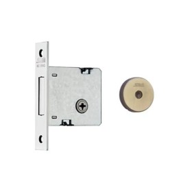 Fechadura auxiliar redonda oxidada 1004