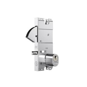 Fechadura para porta de vidro Santa Marina oval 2003