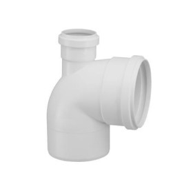 Cotovelo 90° para esgoto 100 x 50 com visita 0622