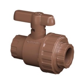 Registro de esfera roscável com união 3/4" 0571