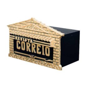 Caixa de correio em ferro com suporte Atlanta