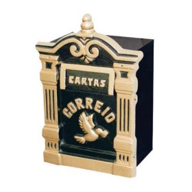 Caixa de correio em ferro com suporte Diamantina