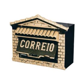 Caixa de correio em ferro com suporte Portuguesa