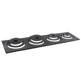 Chapa fogão retangular Mineira 4 furos com tampa