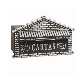 Caixa de correio em PVC 15 x 20 preta