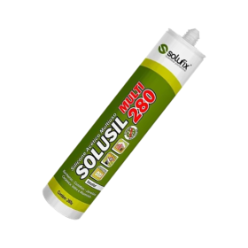 Tubo Silicone Acético Multi 280 Incolor Solusil 260g Solufix