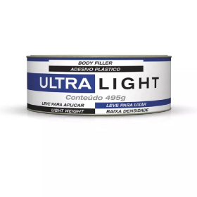 Massa Plastica Ultra Light Adesiva Leve 495g+Cat. MaxiRubber