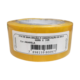 Fita Sinalização Demarcação Solo Amarelo 48mm x 30m Scopo