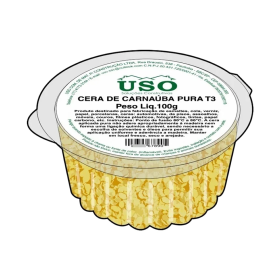 Cera de Carnaúba Granulada T3 Amarela 100g USO