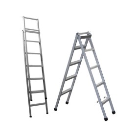 Escada Ferro Multi Uso Extensiva 5 Degraus 2mts Imarc I-621