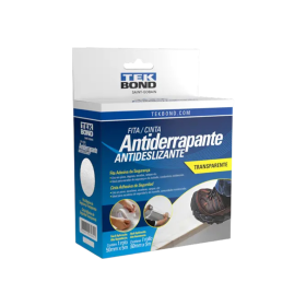 Fita Sinalização Antiderrapante Transparente 50mmx5m Tekbond
