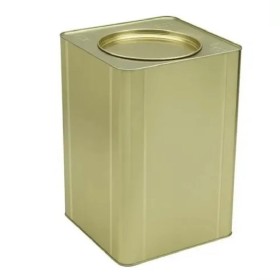 Lata Metal Quadrada Vazia 18l Artesanato Solvente Tinta