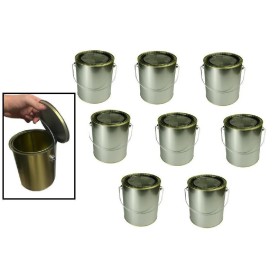 8 Lata Vazia Galao 3,6l Artesanato Solvente Tinta e Quimicos